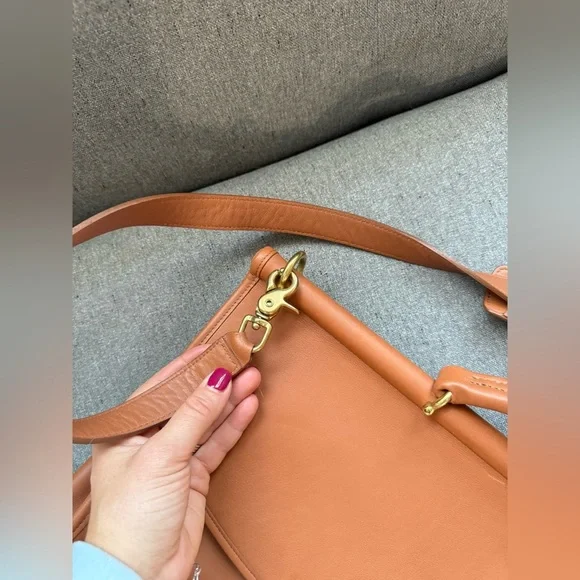 Vintage COACH Vintage 2way Briefcase Hand Bag Business K9Z 5266 Leather Brown - Picture 5 of 14